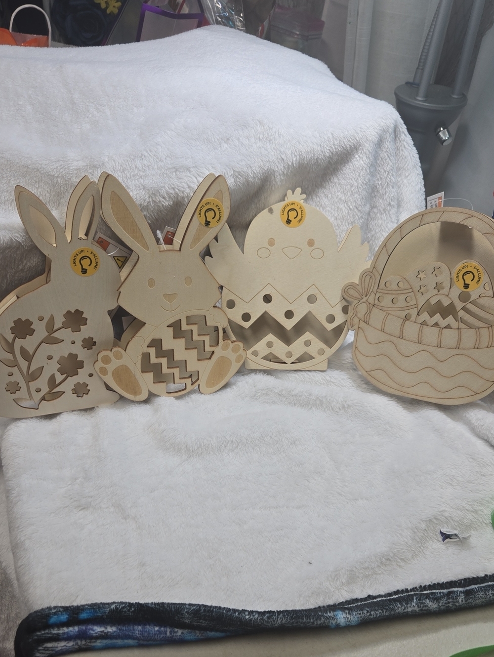 🌞Makers Market Natural Wood Critter LED Plywood Décor Nwt